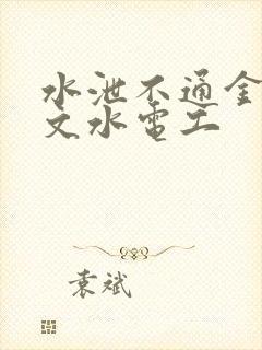 水泄不通金银原文水电工