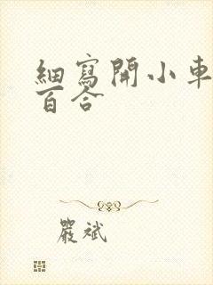 细写开小车车的百合