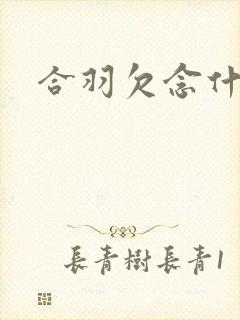 合羽欠念什么