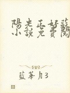 阳光正好苏玥玥小说免费阅读