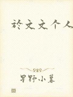 于文文个人简历