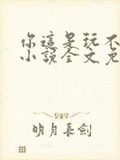 你这是玩不起呀小说全文免费阅读