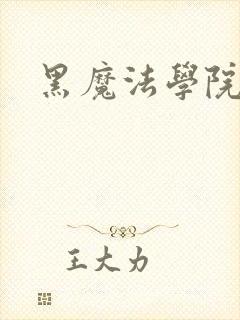 黑魔法学院封面