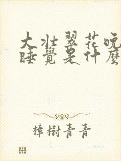 大壮翠花晚上不睡觉是什么电视剧