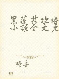 黑莲花攻略手册小说全文免费阅读笔趣阁