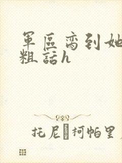 军区脔到她哭h粗话h