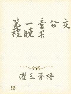 第一章公交激战程晓柔