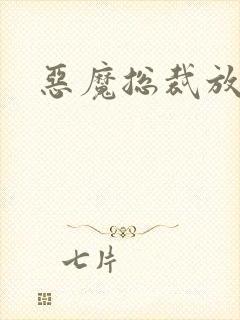 恶魔总裁放了我封面