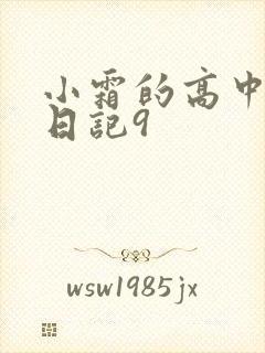 小霜的高中成长日记9