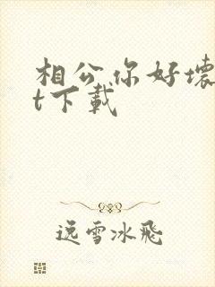 相公你好坏txt下载