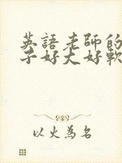 英语老师的小兔子好大好软水