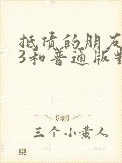 抵债的朋友麦子3和普通版对比