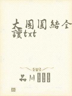 大团圆结全文阅读txt