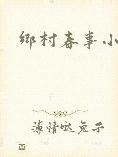 《乡村春事小说》小说封面