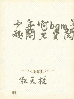 少年啊bgm笔趣阁免费阅读全文下载