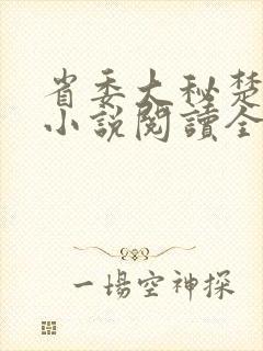 省委大秘楚东恒小说阅读全文