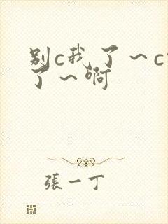 别c我了～c烂了～啊