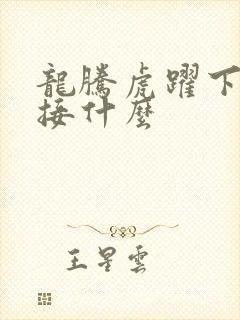 龙腾虎跃下一句接什么