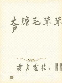 大胆毛茸茸的湿户