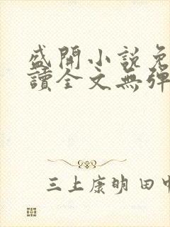 盛开小说免费阅读全文无弹窗