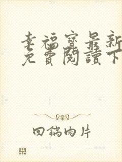 幸福宝最新章节免费阅读下载