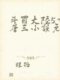 斗罗大陆5重生唐三小说免费阅读