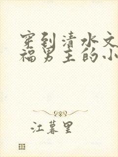 穿到清水文里造福男主的小说