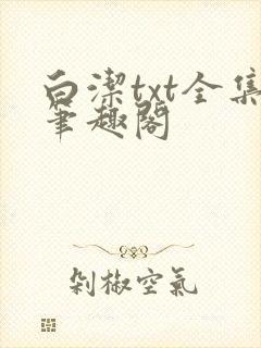白洁txt全集笔趣阁