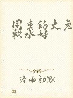 同桌的大兔子好软水好