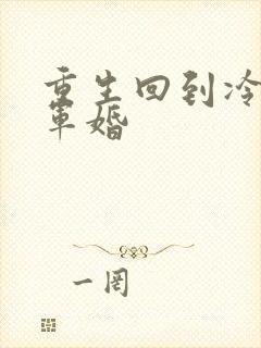 重生回到冷战前军婚