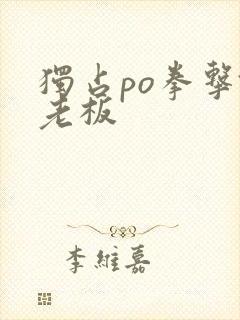 独占po拳击馆老板