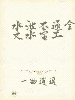 水泄不通金银原文水电工