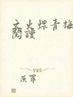 文火煨青梅免费阅读