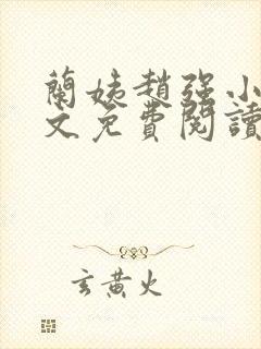 兰姨赵强小说全文免费阅读