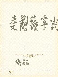 老刘苏雪小说全文阅读下载