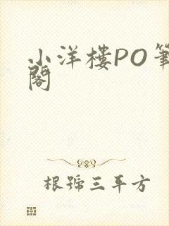 小洋楼PO笔趣阁