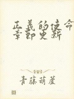 正义的使命最新章节更新