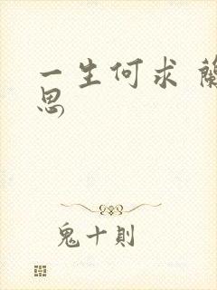 一生何求 兰思思