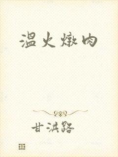 温火炖肉