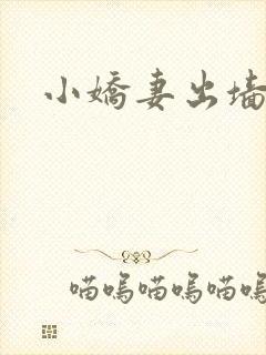 小娇妻出墙记