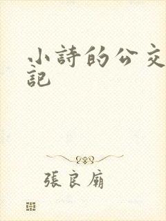 小诗的公交车日记