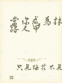 当你成为抹布文路人甲