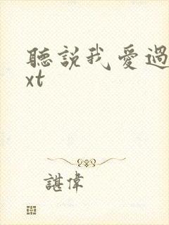 听说我爱过你txt