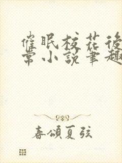 催眠校花后的日常小说笔趣阁