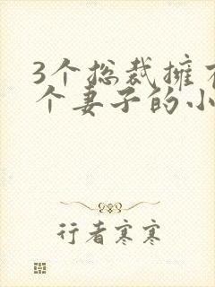 3个总裁拥有一个妻子的小说
