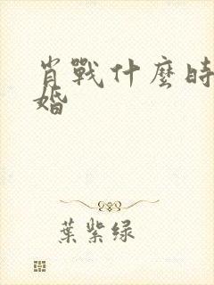 肖战什么时候结婚