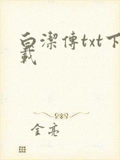 白洁传txt下载
