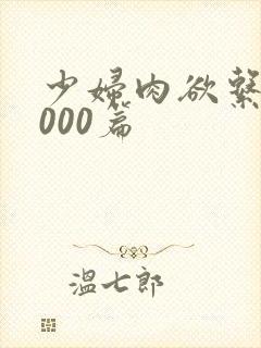 《少妇肉欲系列1000篇》小说封面