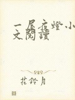 一屋夜灯小说全文阅读