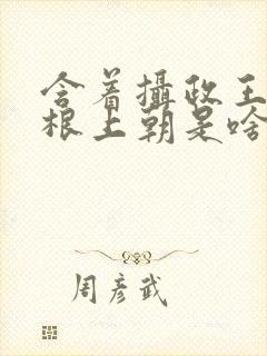 含着摄政王的紫根上朝是啥小说